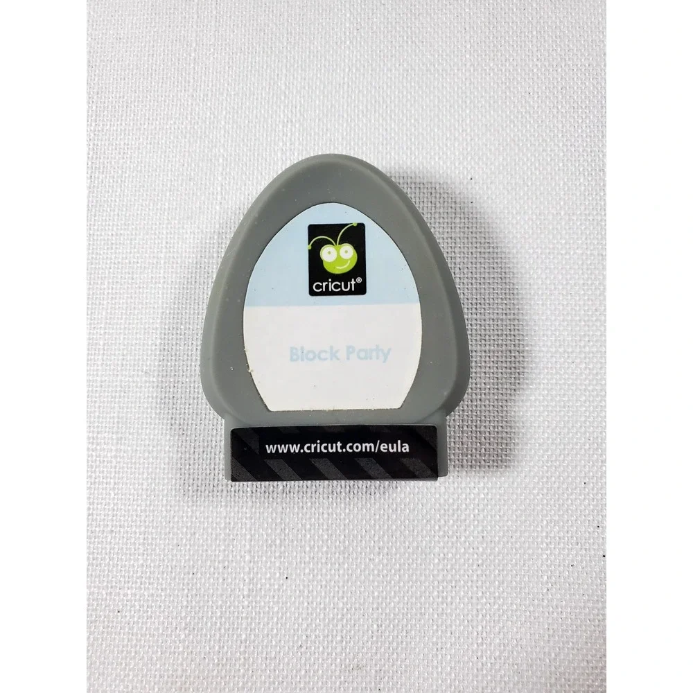Cricut Lite Block Party Cartridge Complete w/Case Overlay & Manual-Free Shipping